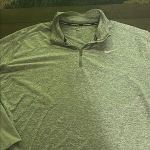 Nike Men's Gray Quarter-Zip Shirt